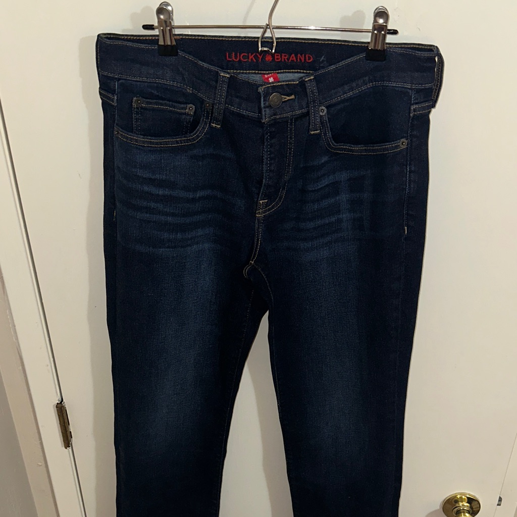 Lucky Brand Dark Wash Straight Leg Denim Jeans Lucky Brand Dark Wash Straight Leg Denim Jeans